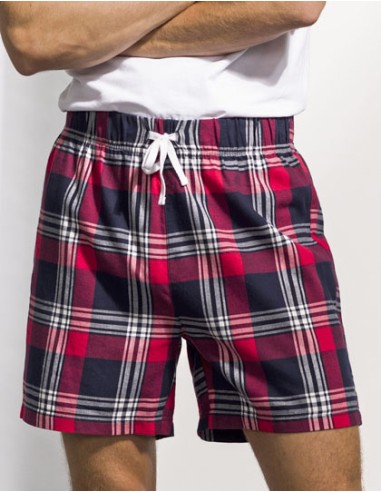 SFC-SF082-Mens Tartan Lounge Shorts